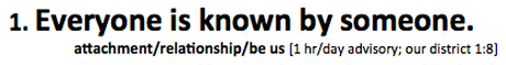 re everyone is known by someone