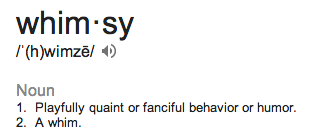 whimsy {glossary} | be you.