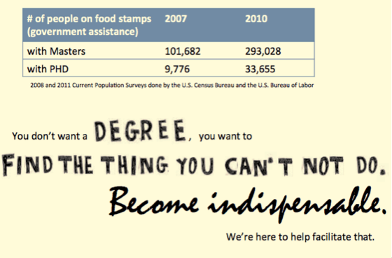 higher ed brochure color