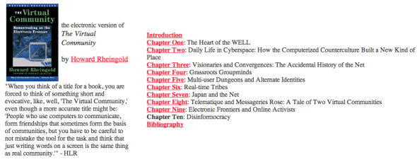 howard's virtual community