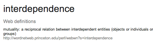 interdependence