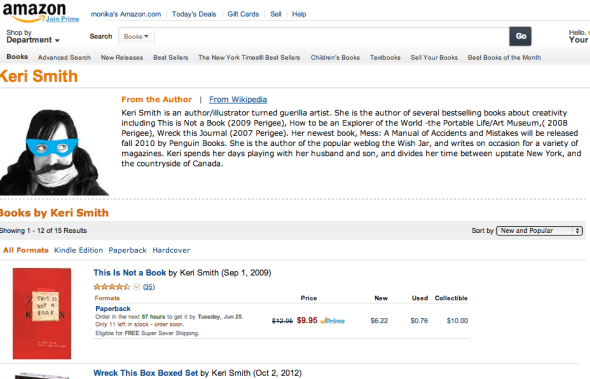 keri smith on amazon