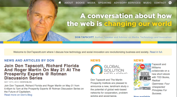 don tapscott's site