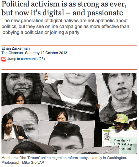 ethan posst on activisim