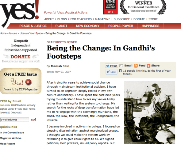 manish - being the change