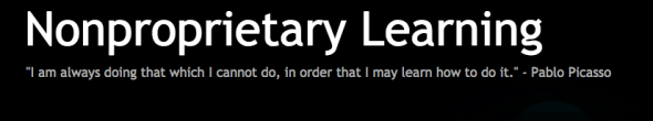 nonpropiertary learning