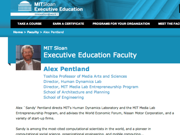 sandy pentland at mit