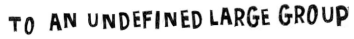 to an undefined large group
