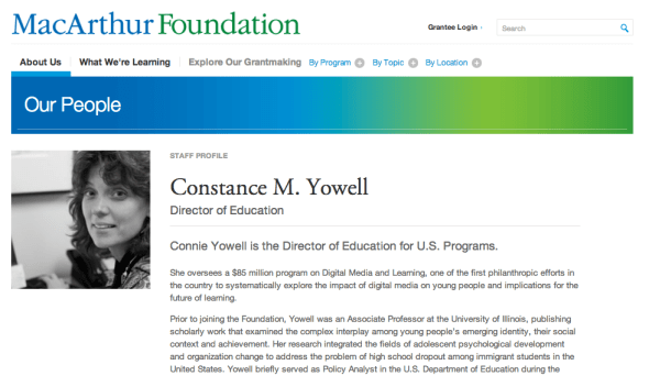 connie yowell page