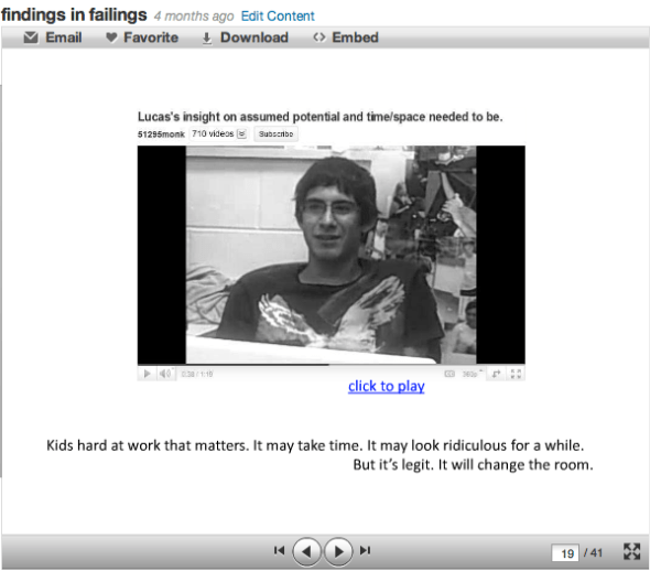 findings in failings deck