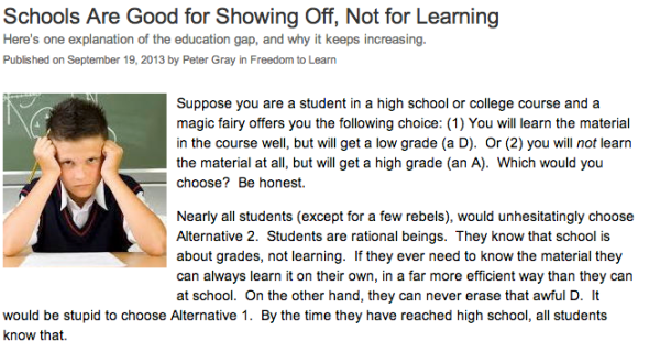 schools are for showing off