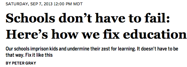 schools don't have to fail