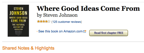 where good ideas kindle notes