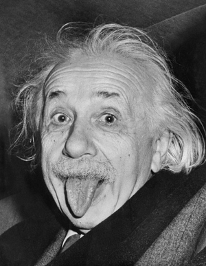 albert einstein bw