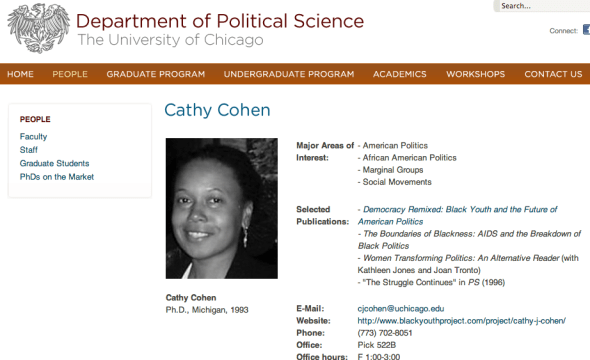 cathy on univ of chicago