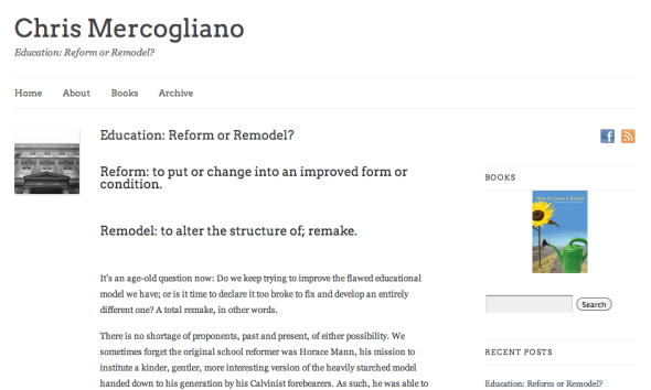 chris mercogliano blog new