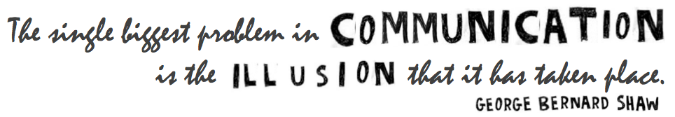 communication quote by shaw