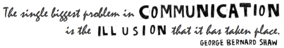 communication quote by shaw