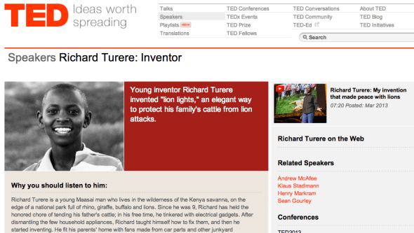 richard turere on ted