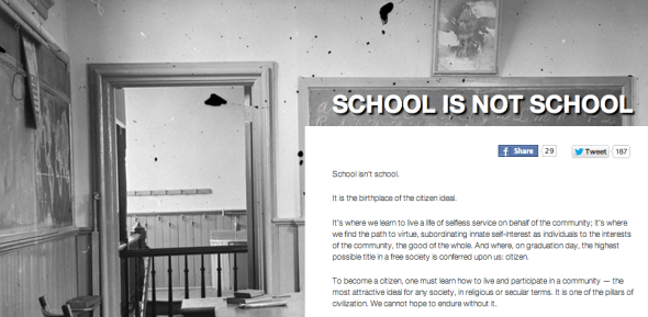 school is not school