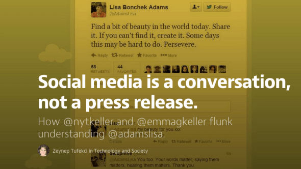 social media as convo