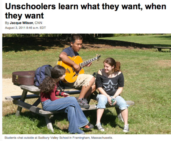 unschoolers at sudbury