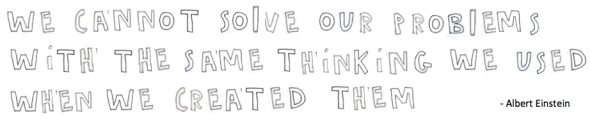 we cannot solve our problems einstein