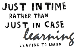 just in time learning