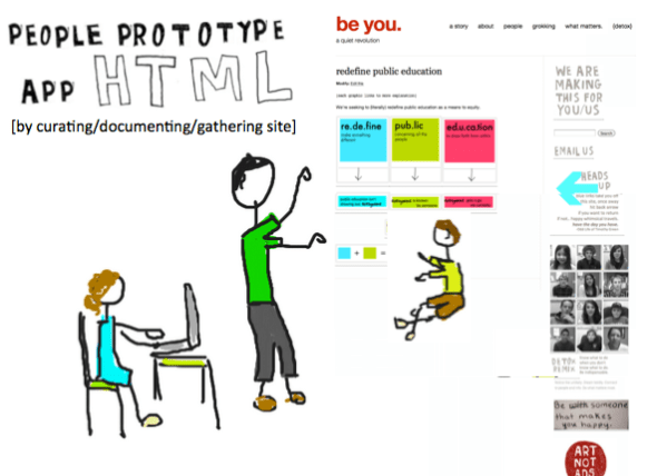 people prototype app html graphic