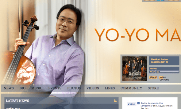 yo yo ma site