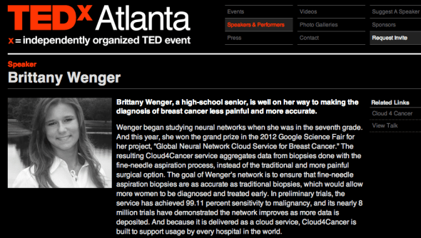 brittany wenger on tedxatlanta