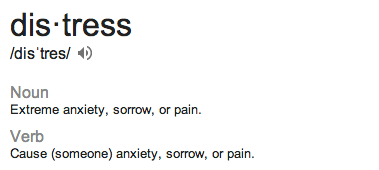 distress defn