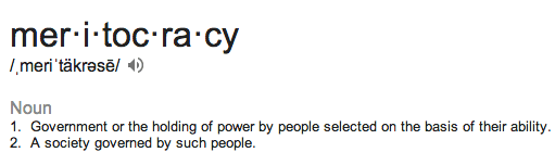 meritocracy