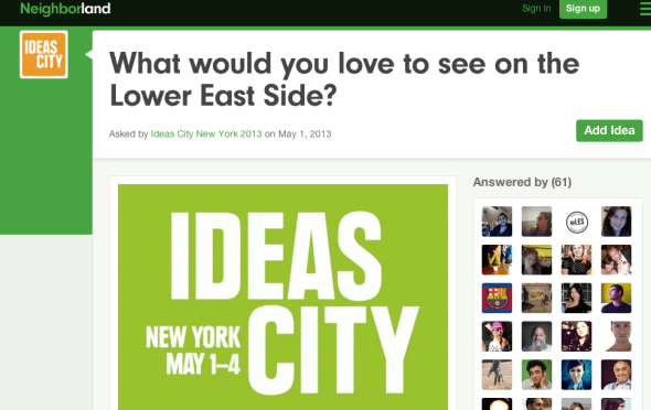 neighborland ideas city