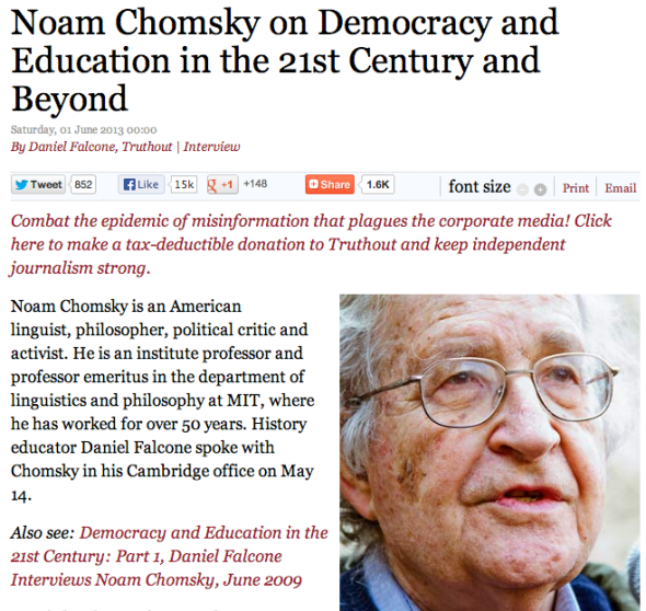 noam chomsky interview