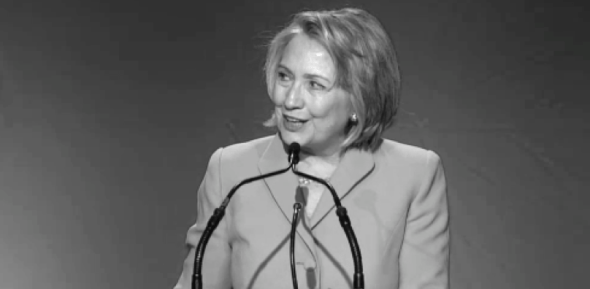 hilary clinton bw