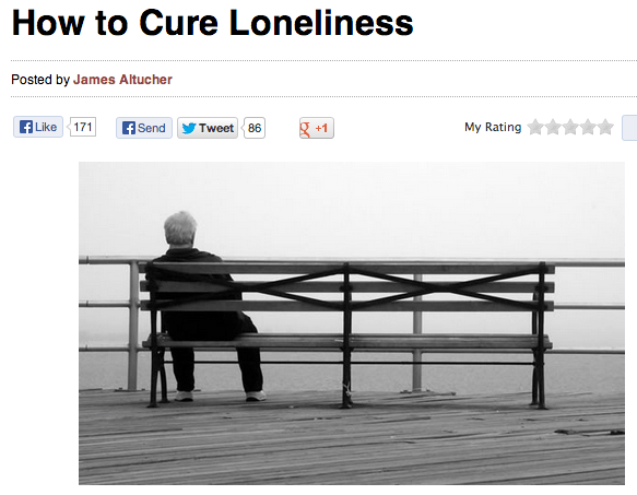 how to cure loneliness