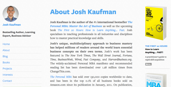 josh kaufman site