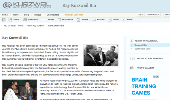 ray kurzweil bio