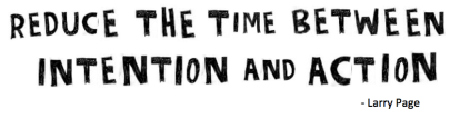reduce the time larry page