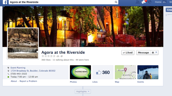 agora at riverside on fb