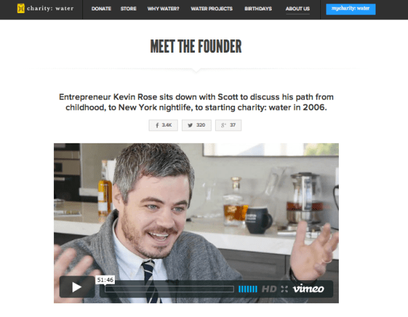 charity water founder
