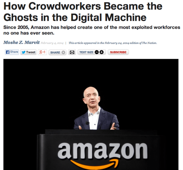 crowdworking at amazon