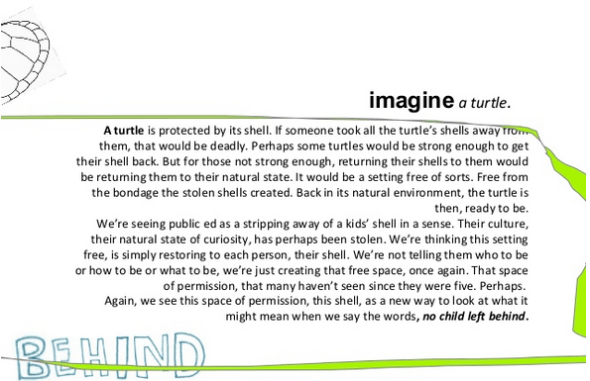 imagine a turtle