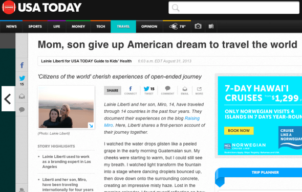 lainie and miro on usa today