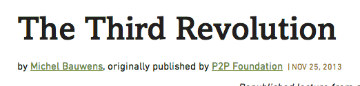 the third revolution