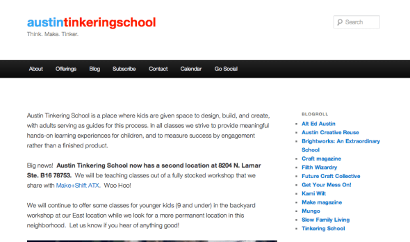 austin tinkering school site
