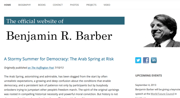 benjamin barber site