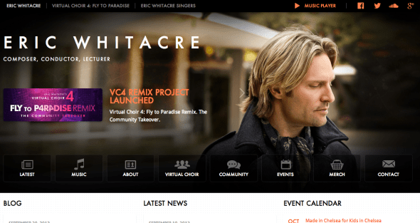 eric whitacre site