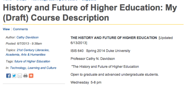 history and future of higher ed